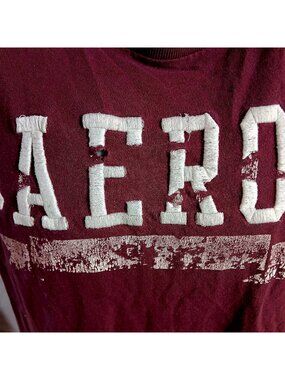 Aeropostale Y2K XL Vintage T-shirt Single Stitch Distress 1987 Embroidered